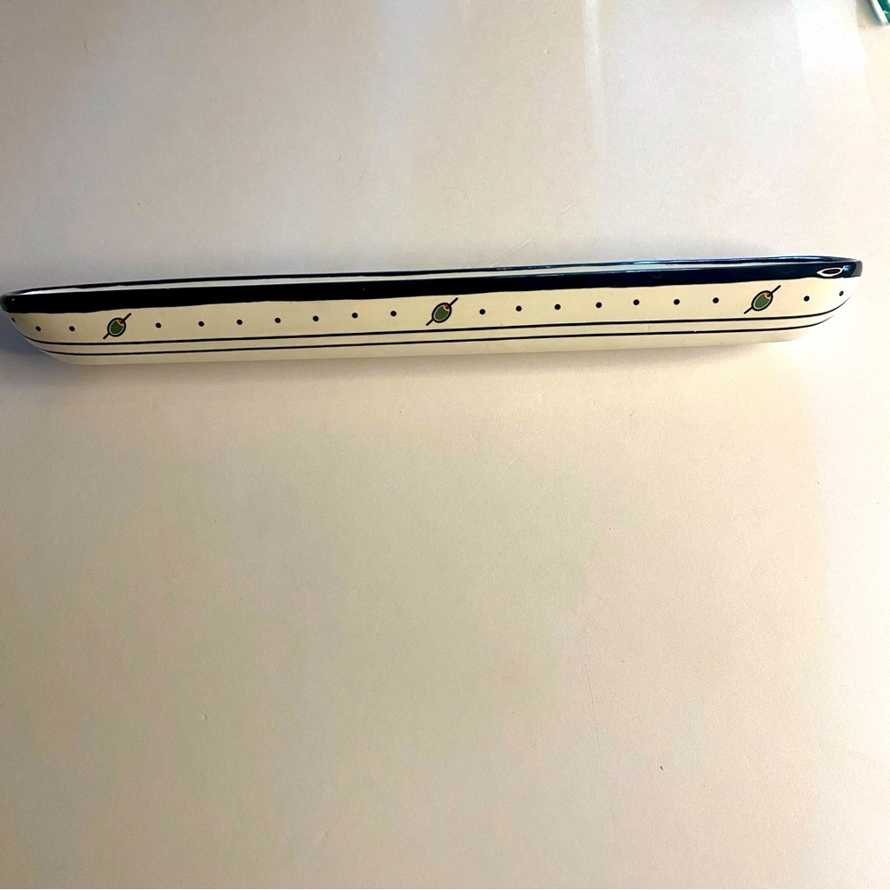 Olive Boat 10”